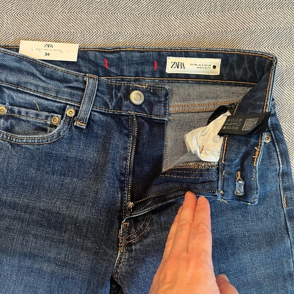NWT Zara The Slim Turned Hem Jean Size 2 - Picture 15 of 15
